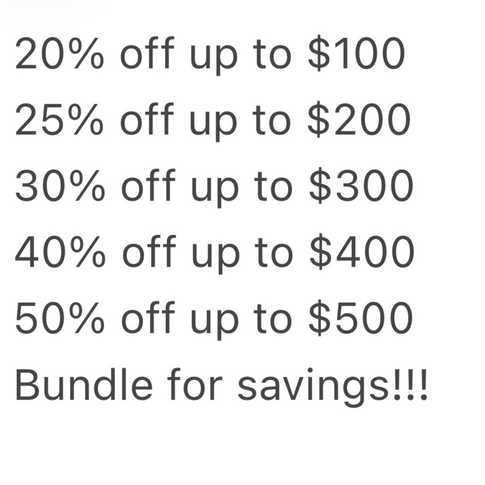 Bundle for savings!!!!!